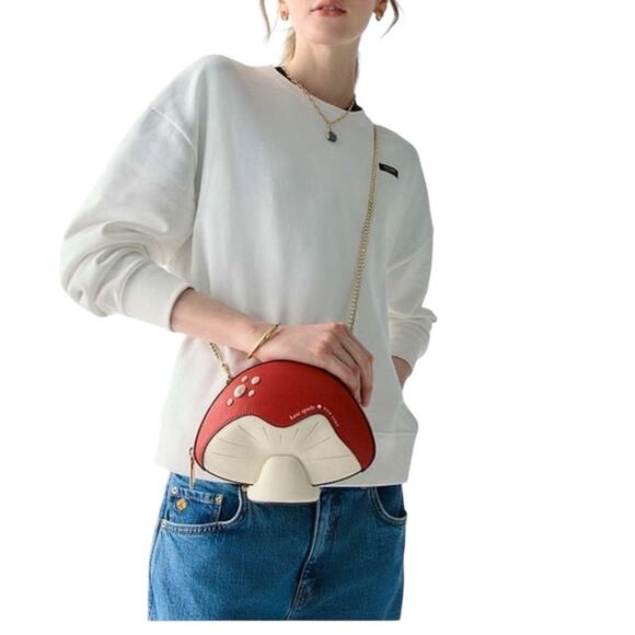 Kate Spade 3d Mushroom Crossbody New - Picture 3 of 10